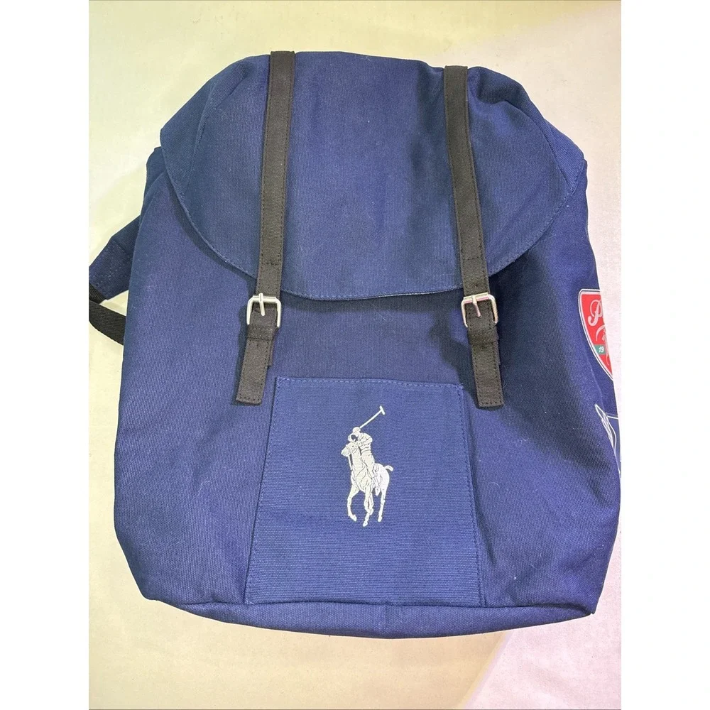 NEW POLO RALPH LAUREN Fragrances Navy Backpack Travel Hiking Gym Weekender Bag